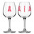 Los Angeles Angels Glass 12oz Wine Game Day