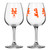 New York Mets Glass 12oz Wine Game Day