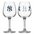 New York Yankees Glass 12oz Wine Game Day