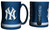 New York Yankees Coffee Mug - 14oz Sculpted Relief - Blue