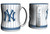New York Yankees Coffee Mug - 14oz Sculpted Relief - Pinstripes