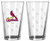 St. Louis Cardinals Satin Etch Pint Glass Set