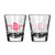 Houston Rockets Shot Glass - 2 Pack Satin Etch