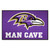 Baltimore Ravens Man Cave Starter Raven Head Primary Logo Purple