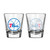 Philadelphia 76ers Shot Glass - 2 Pack Satin Etch