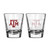 Texas A&M Aggies Shot Glass - 2 Pack Satin Etch