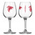 Atlanta Falcons Glass 12oz Wine Game Day