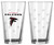 Atlanta Falcons Satin Etch Pint Glass Set