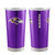 Baltimore Ravens Travel Tumbler 20oz Ultra Purple