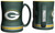 Green Bay Packers Coffee Mug - 14oz Sculpted Relief - Green