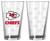 Kansas City Chiefs Satin Etch Pint Glass Set