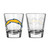 San Diego Chargers Shot Glass Satin Etch Style 2 Pack