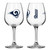Los Angeles Rams Glass 12oz Wine Game Day