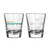 Miami Dolphins Shot Glass - 2 Pack Satin Etch - New UPC