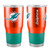 Miami Dolphins Travel Tumbler 30oz Ultra Orange