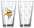Minnesota Vikings Satin Etch Pint Glass Set