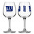 New York Giants Glass 12oz Wine Game Day