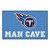 Tennessee Titans Man Cave UltiMat Flaming T Primary Logo Navy