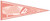 Detroit Lions Pennant - Pink