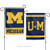 Michigan Wolverines Flag 12x18 Garden Style 2 Sided