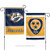 Nashville Predators Flag 12x18 Garden Style 2 Sided