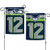 Seattle Seahawks Flag 12x18 Garden Style 12th Man Design