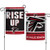 Atlanta Falcons Flag 12x18 Garden Style 2 Sided Slogan Design