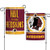 Washington Redskins Flag 12x18 Garden Style 2 Sided Slogan Design