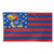 Kansas Jayhawks Flag 3x5 Deluxe Style Stars and Stripes Design