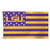 LSU Tigers Flag 3x5 Deluxe Style Stars and Stripes Design