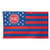Detroit Pistons Flag 3x5 Deluxe Style Stars and Stripes Design