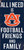 Auburn Tigers Sign Wood 6x12 Football Friends and Family Design Color