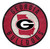 Georgia Bulldogs Sign Wood 12 Inch Round State Design