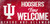 Indiana Hoosiers Wood Sign Fans Welcome 12x6