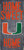 Miami Hurricanes Wood Sign - Home Sweet Home 6"x12"