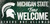 Michigan State Spartans Wood Sign Fans Welcome 12x6