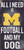 Michigan Wolverines Wood Sign - Football and Dog 6"x12"