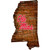 Mississippi Rebels Wood Sign - State Wall Art