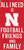 Nebraska Cornhuskers Sign Wood 6x12 Football Friends and Family Design Color