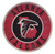Atlanta Falcons Sign Wood 12 Inch Round State Design