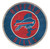 Buffalo Bills Sign Wood 12 Inch Round State Design