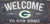 Green Bay Packers Sign Wood 6x12 Welcome To Our Home Design