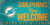 Miami Dolphins Wood Sign Fans Welcome 12x6