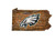 Philadelphia Eagles Sign Wood 24 Inch State Wall Art Design