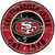 San Francisco 49ers Wood Sign - 24" Round