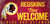 Washington Redskins Wood Sign Fans Welcome 12x6