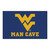 West Virginia University - West Virginia Mountaineers Man Cave UltiMat Flying WV Primary Logo Navy