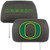 University of Oregon - Oregon Ducks Head Rest Cover O Primary Logo and Wordmark Black