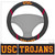 University of Southern California - Southern California Trojans Steering Wheel Cover "Block USC" Logo & "Trojans" Wordmark Black