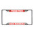 Texas Tech University - Texas Tech Red Raiders License Plate Frame Double T Primary Logo and Wordmark Chrome